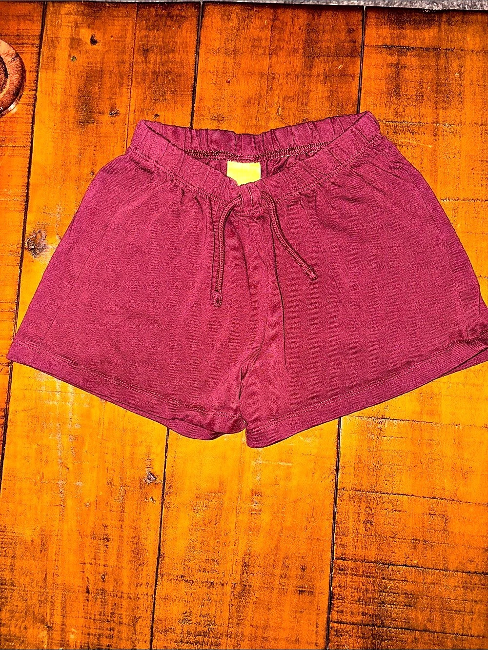 Zara burgundy Drawstring Athletic Shorts